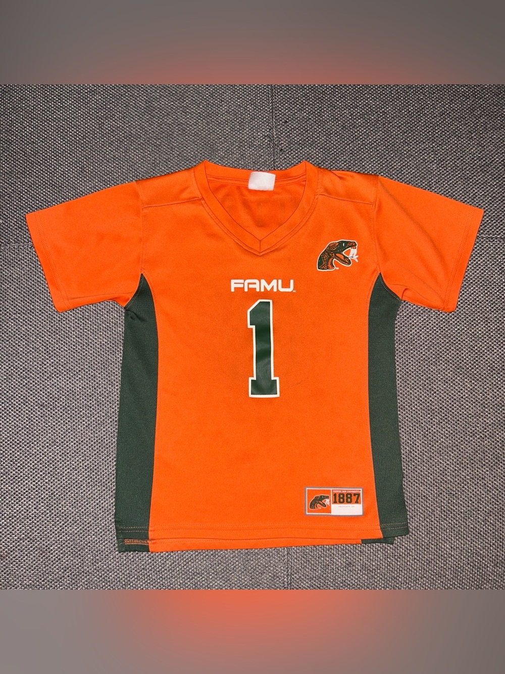 Y2K FAMU Rattlers Orange/Green Jersey Women’s